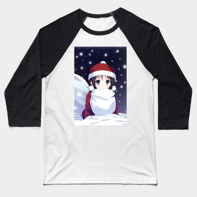 Santa Loli Baseball T-Shirt by Tazlo